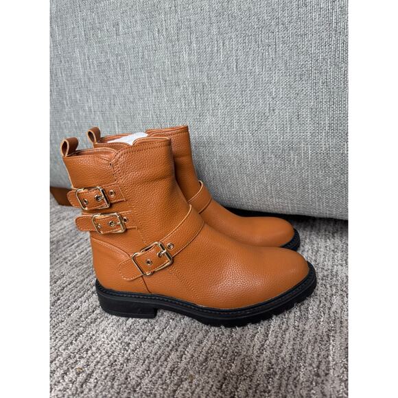 G.C. Shoes Shoes - Copied - New Kingsburg Moto Boot in Cognac